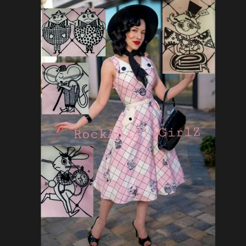 Tatyana 1950's Alice In Wonderland Disney Dapper Day Limited Edition Pinup Dress